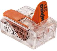 Wago 221 - 412/996 - 016 abrazadera de conexión Compact, transparente (16 unidades)