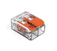 WAGO 221-412 Conectores de empalme Compact Lever-Nuts, 2 conductores, 24-12 AWG, olla de 550 unidades