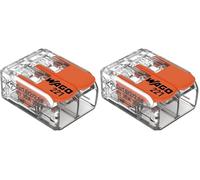 WAGO 221-612 221 - Terminal de conexión flexible: 0,5-6 mm² rígido: 0,5-6 mm². Número de polos (número): 2 10 St. Tran (Paquete de 2)