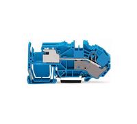 WAGO Abrazadera de potencial de 12 mm, muelle de tensión, ocupación: L, gris 2016-7711, 20 unidades