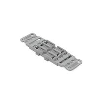 WAGO - Adaptador de fijación con descarga de tracción, 3 accesorios para conector 221 en línea con palanca, para montaje de tornillo, gris, 221-2503 (5 piezas)