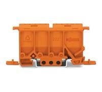 WAGO adaptador de montaje 222-500 | fixture de la serie del Adaptador de 222 (4 mm2), para el montaje TS 35, de 10 piezas, para el tornillo de fijación, naranja