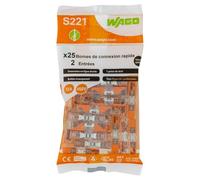 Wago Bornas InLine S221 2 entradas - Bolsita de 25