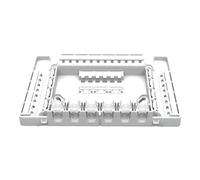 WAGO Caja de conexiones para conductos envolventes de circuitos de calefacción, serie 221, máx. 4 mm², terminales sin terminales de conexión (1 pieza), color blanco