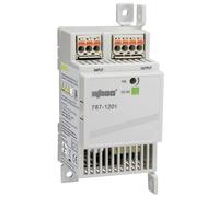 WAGO Fuente de alimentación compacta 787-1201, monofásica, fuente de alimentación con reloj, fuente de alimentación de riel DIN (riel DIN), 12 V CC, 2,5 A, LED OK CC