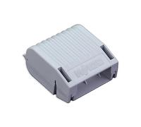 WAGO Gelbox, Caja de gel, para empalmar cables, con gel, Serie 221, máx. 6 mm² conectores, sin empalme, Tamaño 1, gris, 207-1431 (4 pcs)