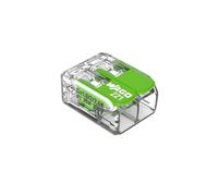 WAGO Green Range Borna de Conexión con Palancas, 2 Conductores, hasta 4 mm², Enchufable, 221-422, 100 Unidades