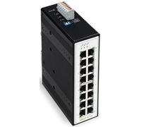 WAGO Interruptor Industrial 852-1106, con 16 Puertos ETHERNET de 10/100/1000 Mbit/s y LED de diagnóstico de Panel Frontal, soporta hasta 8000 direcciones Mac absolutas