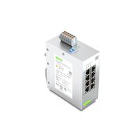 WAGO Interruptor Industrial 852-1812, con 8 Puertos ETHERNET de 10/100/1000 Mbit/s y LED de diagnóstico de Panel Frontal, soporta hasta 8000 direcciones Mac absolutas