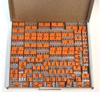 Wago - Juego de conectores de cable en caja resellable: 25 de 221-412, 221-413, 221-415