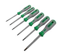 WAGO Juego de destornilladores VDE 1000 V, mango aislado de dos componentes, juego de 6 piezas, Torx® (T)