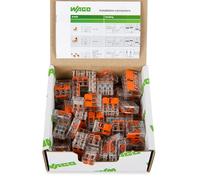 WAGO Juego de terminales de conexión 887-995, 75 piezas, con diferentes abrazaderas de conexión de la serie 221, para todos los tipos de escalera, en práctica caja resellable