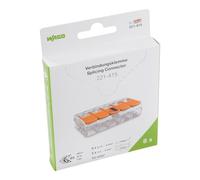 WAGO Terminales de conexión 221-415 | 5 pines, hasta 4 mm², conector de cable compacto con palanca para todos los tipos de conductores en todo el mundo, seguridad confirmada de aplicación, 8 unidades