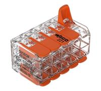 WAGO Terminales de conexión 221-420 | 10 conductores, hasta 4 mm², conector de cable compacto con palancas para todos los tipos de conductores en todo el mundo, seguridad confirmada de aplicación, 15