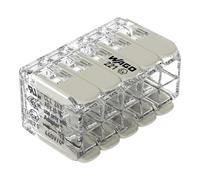 WAGO Terminales de conexión 221-490 | 10 conductores, hasta 4 mm², conector de cable compacto con palancas para todos los tipos de conductores en todo el mundo, seguridad confirmada de aplicación, 15