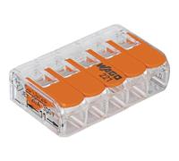 WAGO terminales de conexión 221-615 | 5 polos, hasta 6 mm2, 6 piezas, COMPACTO conectores de cable con palanca para todos los tipos de conductor en el mundo, confirman la seguridad de la aplicación