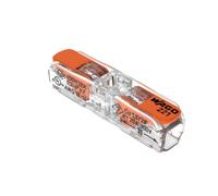 WAGO, Terminales de palanca longitudinales Serie 221, paquete de 10, Para cables rígidos, semirrígidos y flexibles de 0,2-4 mm², Tensión 450 V, Corriente 32 A, Longitud de pelado 11 mm