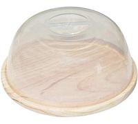 Wagtail Quesera Redonda con Tapa de Plastico - Caja Queso Madera - Ideal para Conservar Frescos Tus Quesos - Diámetro Ø 18cm