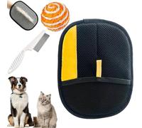 Wagwise Handschuhe, FellMagnet Handschuh - Tierhaarentferner, Fellhandschuhe Hund, Fellhandschuhe Fingerlos Katze, guantes de extracción estática para ropa, sofás, alfombras (1 unidad)