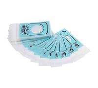 WAHEWUD 4 Colores 100 Uds Paquete Botella de plástico patrón Caramelo Galleta Galletas Bolsas de Embalaje Suministros para Fiestas (7 * 10+3 Azul)