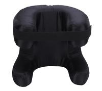 WAHEWUD Almohada ergonómica para la Cara, Tela de Seda, Espuma viscoelástica, Almohada para Dormir en la Espalda para Extensiones de pestañas y Cuidado de Belleza Antiarrugas (Negra)