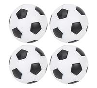 WAHEWUD Balones de fútbol de Mesa de Repuesto, minibalón de fútbol de plástico Blanco y Negro para entusiastas del fútbol de Mesa, Uso doméstico, Escritorio, alegría (4pcs)