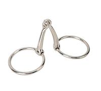 WAHEWUD Broca para Caballo de sección única con Anillo Iron Horse, Junta Hueca, Hierro antioxidante, Control de Entrenamiento con arnés, diámetro de Anillo de 125 mm, Aproximadamente 212