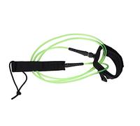 WAHEWUD Correa para tabla hawaiana de TPU de 6 pies y 5,5 mm, correa para surf segura y duradera, doble eslabón giratorio de acero inoxidable de neopreno para hombres y mujeres (noyau blanc vert)