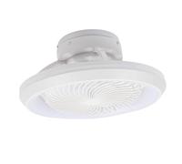 WAHEWUD Enclosed Ceiling Fan with LED Light 6 Speed Dimmable Remote Control Ceiling Fan Light for Bedroom Living Room