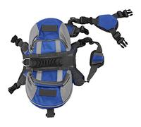 WAHEWUD Mochila para Perros, Bolsa para Silla de Montar para Perros, cómoda y Ajustable con Bolsillos de Malla Transpirables en Ambos Lados, Mochila para Mascotas para Caminar, (L)