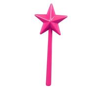 WAHEWUD Star Seasoning Wand Shaker Magic Fairy Forma de pentagrama Dispensador de tres orificios Luz extraíble recargable Operación con una mano Accesorios de cocina de plástico (Rosa roja)