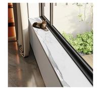 WAHHWF Alfombrilla de Ventana Protector de alféizar de Ventana para Gatos, tapete Decor de Cuero con Estampado de mármol, Funda Antideslizante(Style A,10x39.4in/25x100cm)