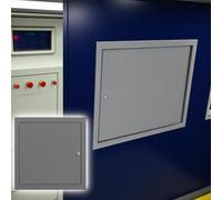 WAHHWF Trampilla Pladur Puerta de inspección con Cerradura y Llave, Panel de Acceso Resistente a la Intemperie para Paneles de Yeso, Tapa de inspección con Tapa para el Orificio(10x20in(254x508mm))