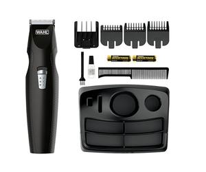 Wahl 5606-508 Cortabarbas Mustache&Beard | A pilas, peine guía ajustable 6 en 1, cuchilla de precisión, cómodo soporte de almacenamiento, corte rápido y sencillo