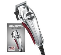 Wahl Clipper Kit de corte de pelo de metal con doble aislamiento para un funcionamiento ultra silencioso y temperaturas más frías, carcasa de metal completa con protector de clip de pelo, fabricado en