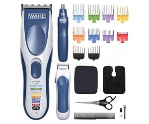 Wahl Color Pro Combo 3en1, cortapelos para hombres, kit de corte de pelo familiar, afeitadora de cabeza, cortapelos para hombres con recortador de barba, recortador de nariz, recortadores personales