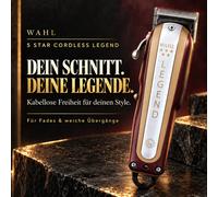 WAHL CORDLESS LEGEND 5 STAR MAQUINA DE CORTAR PELO 0,7 MM - 25 MM