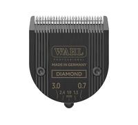 WAHL Diamond Blade, 0.7-3 mm, Afiladas con precisión, recubrimiento de carbono, cuchillas de recambio, superficie resistente desgaste, sistema de encaje a presión, color negro, Kuno, Genio, Chromstyle