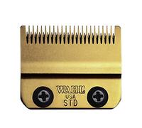WAHL Gold Stagger tooth Blade, 0.5-1.2mm, Afiladas con precisión, cuchillas de repuesto, cuchilla de recambio para cortapelos, degradados, titanio, recubrimiento DLC, oro, Cordless Magic Clip