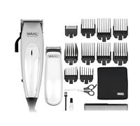 WAHL Home Pro Deluxe Combo cortadora de pelo eléctrica con cable y palanca de ajuste, 8 peines guía, kit con recortadora a pilas, tijeras y peine