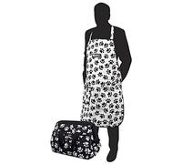 Wahl Kit de Aseo para Perros, Juego de Bolsa y Delantal, Juego de Aseo Impermeable, Kit Profesional para Guardar Herramientas, Bolsa organizadora de Hombro, Delantales de peluquería, Resistente,