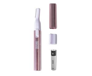 WAHL Ladies Precision Eyebrow Shaper, Recortadora de cejas para mujer, cabezal lavable, recortador a pilas para mujer, depilación indolora, recorte de zonas delicadas
