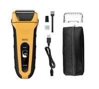 Wahl Lifeproof Afeitadora de láminas, recargable, afeitado seco y en húmedo | Diseño resistente a los golpes con agarre firme, cuchillas de acero inoxidable, 90 minutos de autonomía, bloqueo para viajes