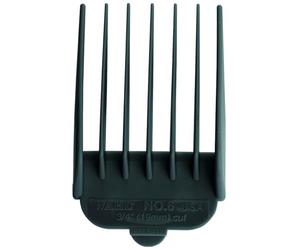 WAHL Nylon Attachment Combs, #6, 19mm, Peines guía para cortapelos, accesorios, protectores profesionales para cortapelos, negros, Super Taper, Taper2000, Senior, Magic Clip, Legend, Balding