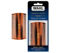 Wahl - Peineta para barba y bigote para el aseo de los hombres - hecho a mano y cortado con acetato de celulosa - Dientes cónicos lisos y redondeados - Modelo 3327