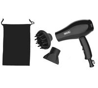 Wahl Secador de Viaje Plegable con Accesorios | Mango plegable, diseño ligero, 2 ajustes de velocidad y temperatura, difusor y boquilla concentradora, doble voltaje