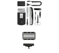 WAHL Travel Shaver Kit, recargable, lámina flexible, ideal para viajar, compacto, estuche de viaje, color plateado + WAHL Foil Shaver, cuchillas de recambio, afeitadoras portátiles
