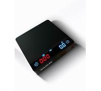 WAHLER Báscula de barista con temporizador para coche, pequeña, pour over, portafiltros, USB-C, metal