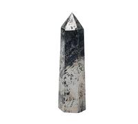 WAHOM Hematita Natural Punto de Cristal Piedra curativa Obelisco Pirita Varita de Cuarzo Hermoso Adorno for la decoración del hogar Pirámide de Piedra energética (Size : 60-70mm)