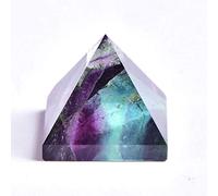 WAHOM Pirámide de Cristal de fluorita Natural, Piedra curativa de Cuarzo, Chakra Reiki, Punto de Ojo de Tigre de Cristal, Manualidades Decorativas for el hogar de Piedra Preciosa, 1 ud. (Color : Fluo